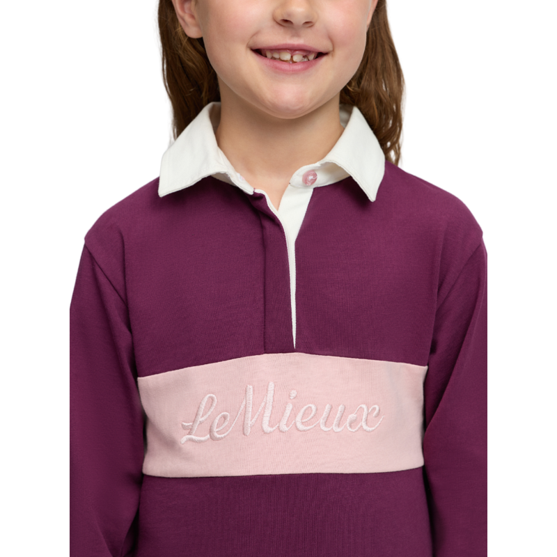 LeMieux Mini Roman Rugby Shirt - Blackberry-2
