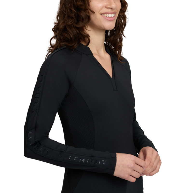 LeMieux Lisa Long Sleeve Base Layer - Black-4