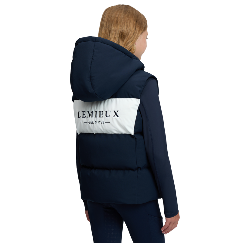LeMieux Young Rider Joey Hooded Gilet - Navy-1
