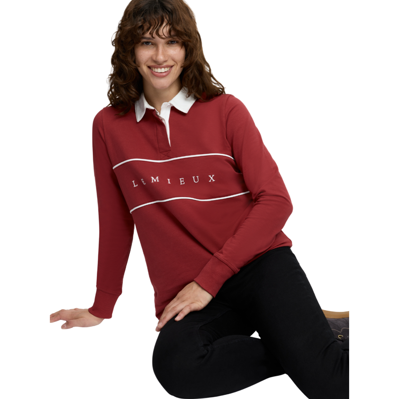 LeMieux Rochelle Rugby Shirt - Russet-4