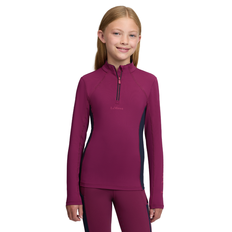 LeMieux Young Rider Classique Base Layer - Blackberry-1
