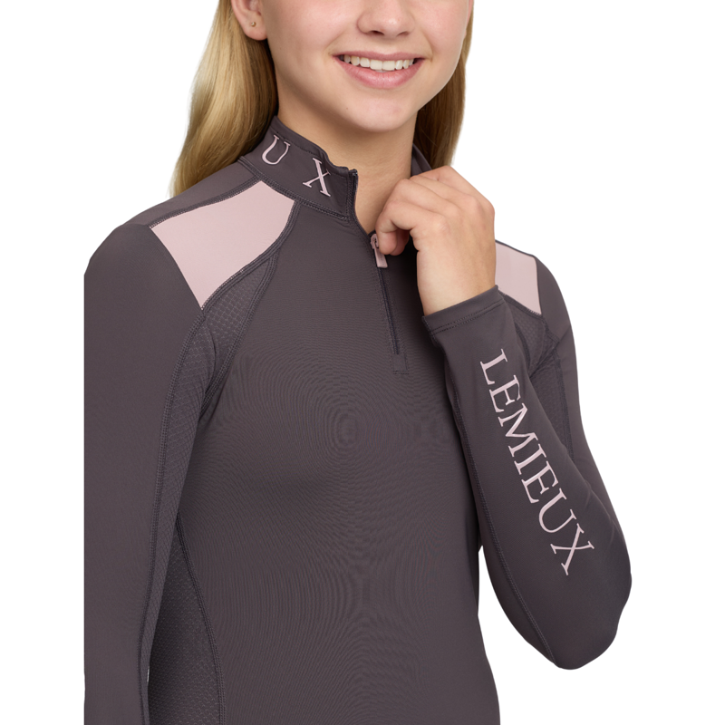 LeMieux Young Rider Mia Mesh Base Layer - Cocoa-5