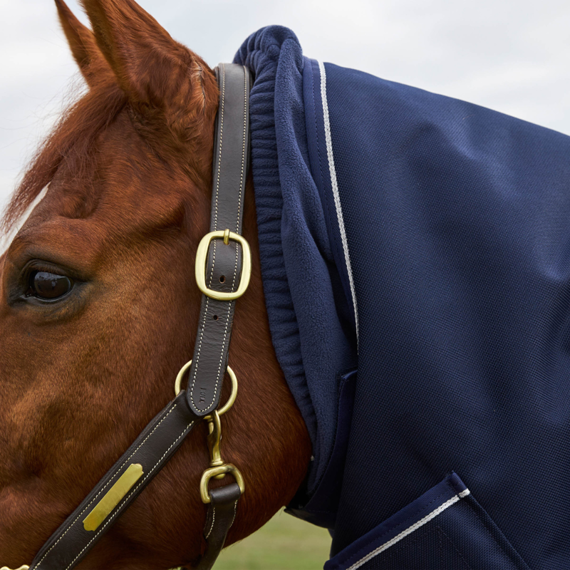 WeatherBeeta ComfiTec Ultra Detach-A-Neck 360g Turnout Rug - Navy-3