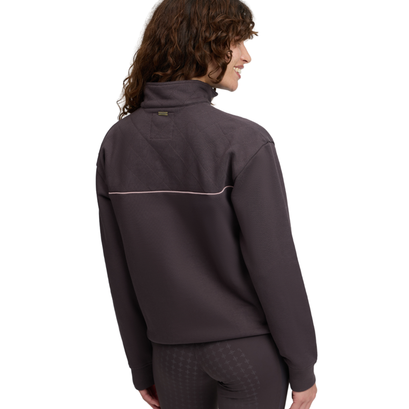 LeMieux Heritage Quarter Zip Sweat - Cocoa-1