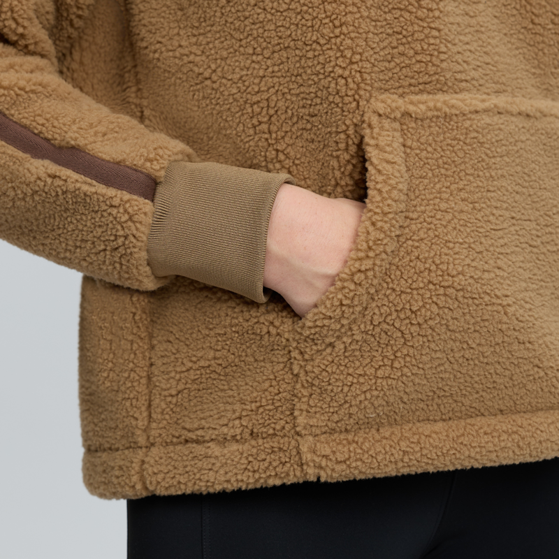 LeMieux Avery Teddy Quarter Zip Fleece - Caramel-4