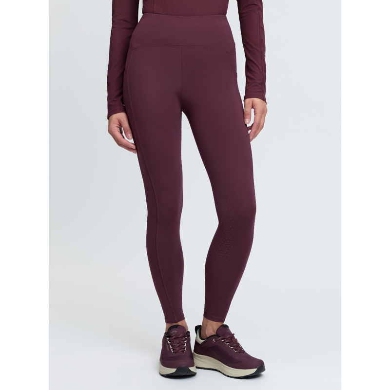 LeMieux Natalie Brushed Pull On Riding Tight - Bramble-1