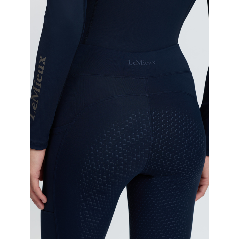 LeMieux Natalie Brushed Pull On Riding Tight - Navy-4