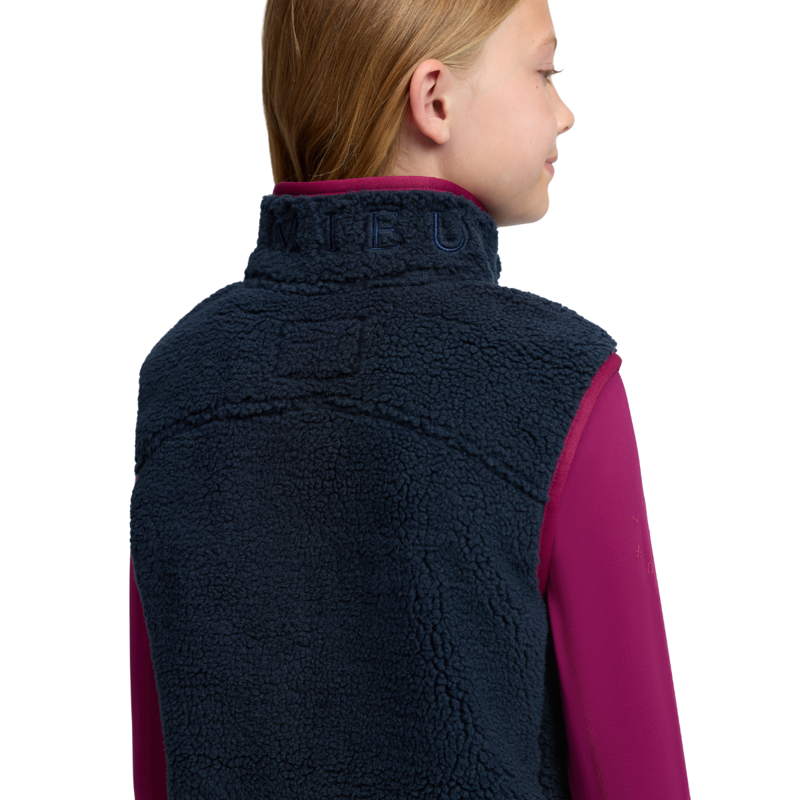 LeMieux Young Rider Trinity Teddy Gilet - Navy-4