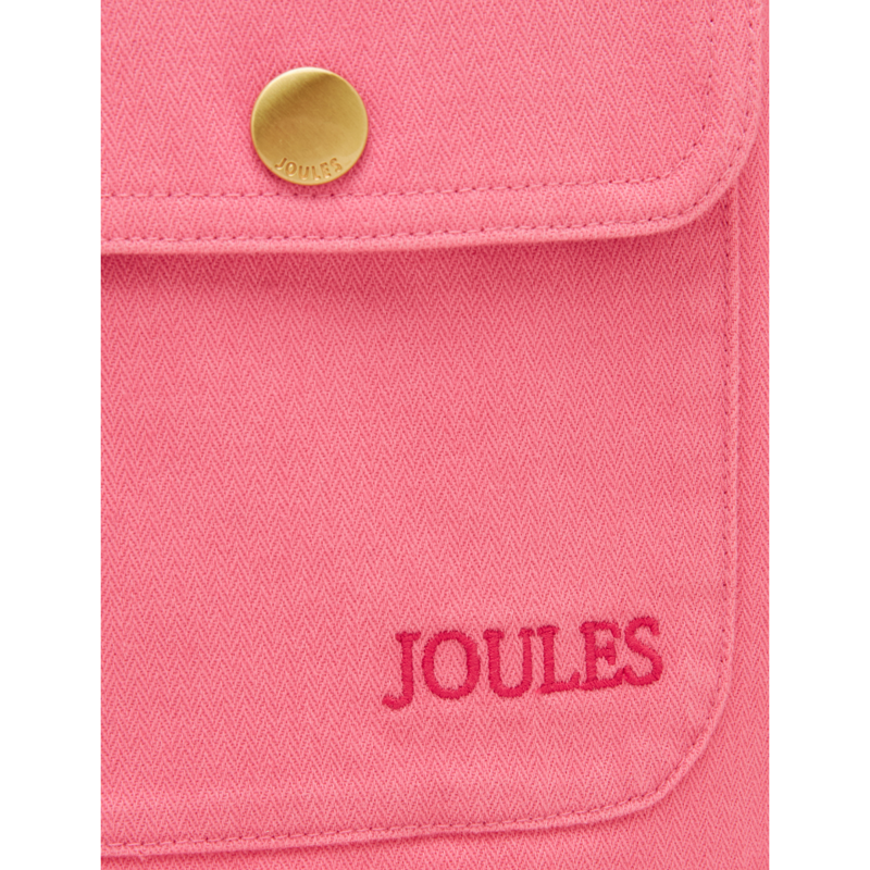 Joules Girls' Langley Embroidered Item Jacket - Pink-4
