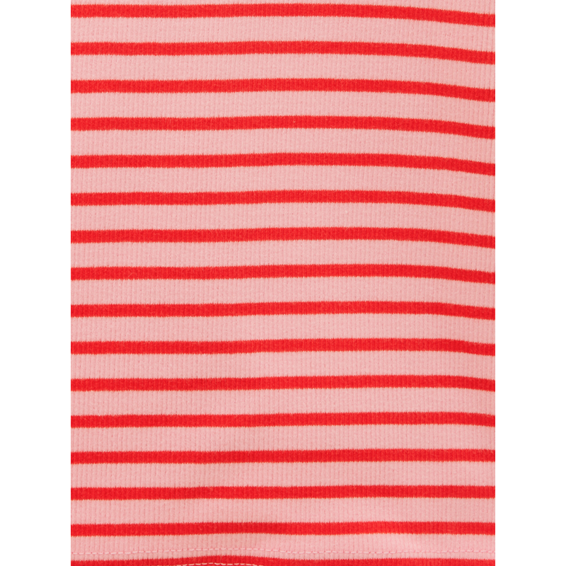 Joules Girls' Sophie Long Sleeve Ribbed Top - Red/Pink-4