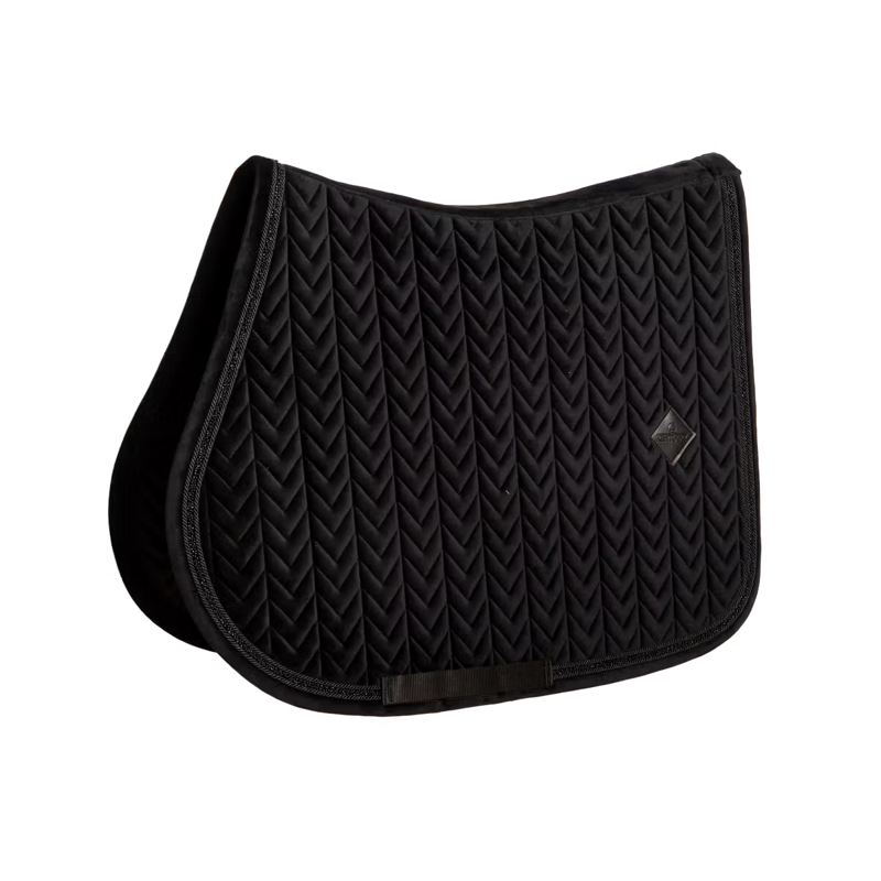 Kentucky Mini Pearls Velvet Show Jumping Saddlepad - Black-4