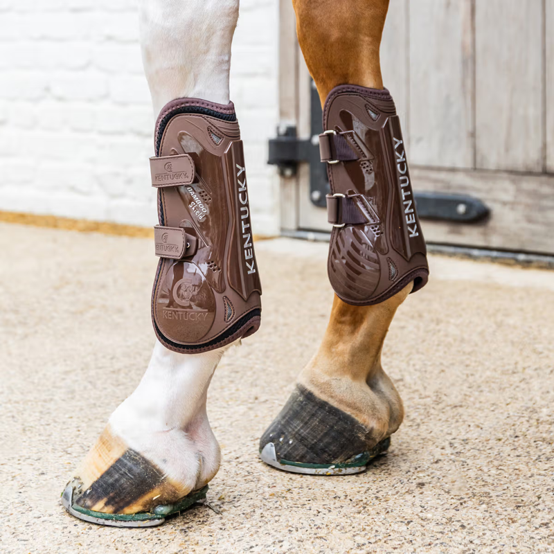 Kentucky Tendon Boots Bamboo Velcro - Brown-5