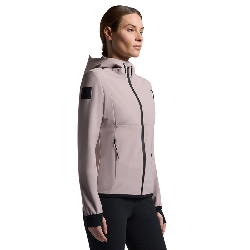 Cavalleria Toscana Women's Thermal Hooded Performance Softshell Jacket - Cipria