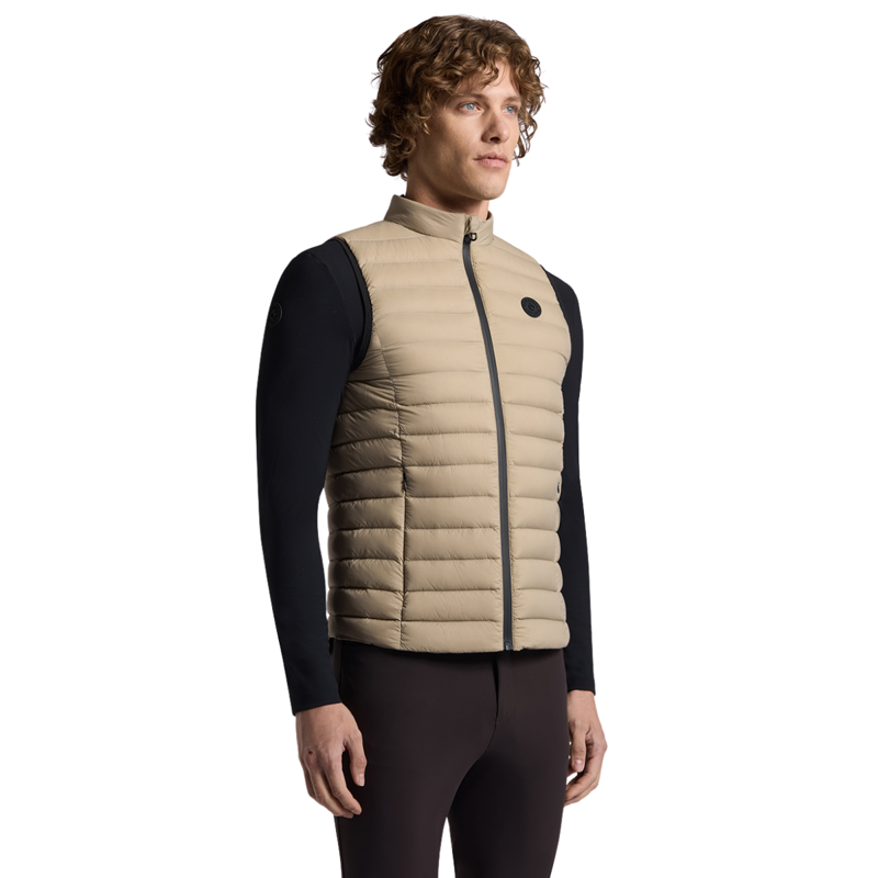 Cavalleria Toscana Men's Lightweight Comfort Nylon Gilet - Aluminum