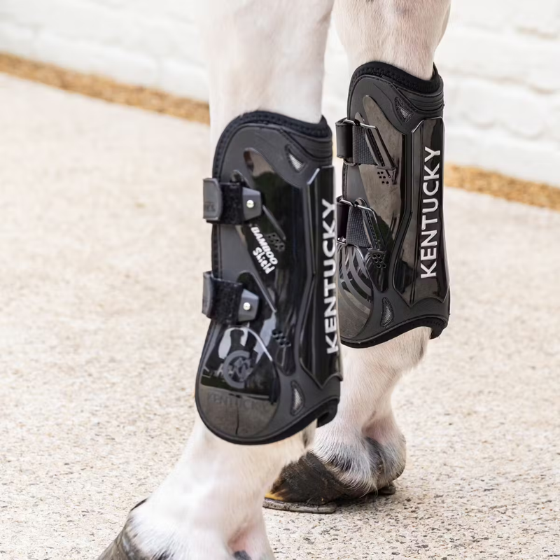 Kentucky Tendon Boots Bamboo Velcro - Black-4