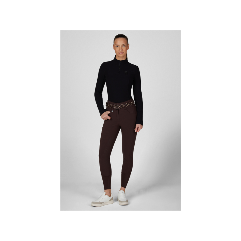 Pikeur Ladies Cantira Matrix GripTec Breeches - Chocolate Brown-4