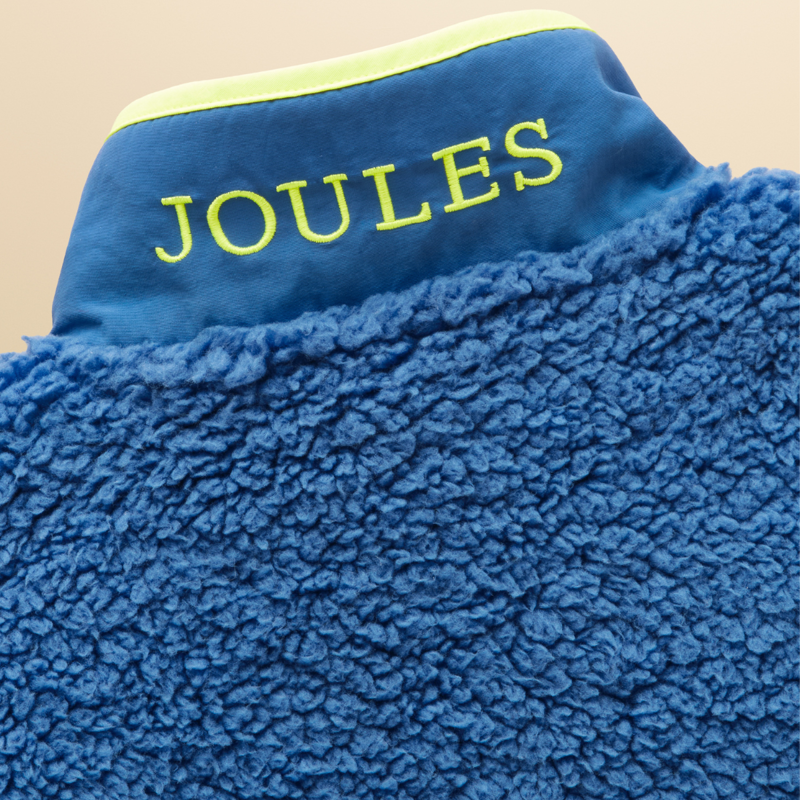 Joules Boys' Billy Full Zip Fleece - Cream/Blue-4