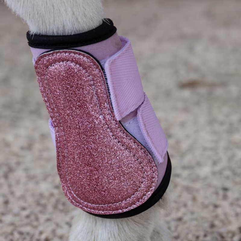 Kentucky Shetland Brushing Boots - Old Rose-2