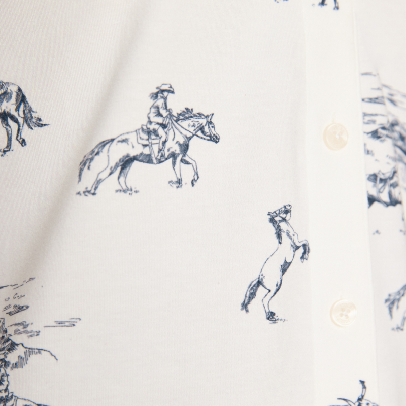Joules Ladies Charlotte Shirt - White Western-4