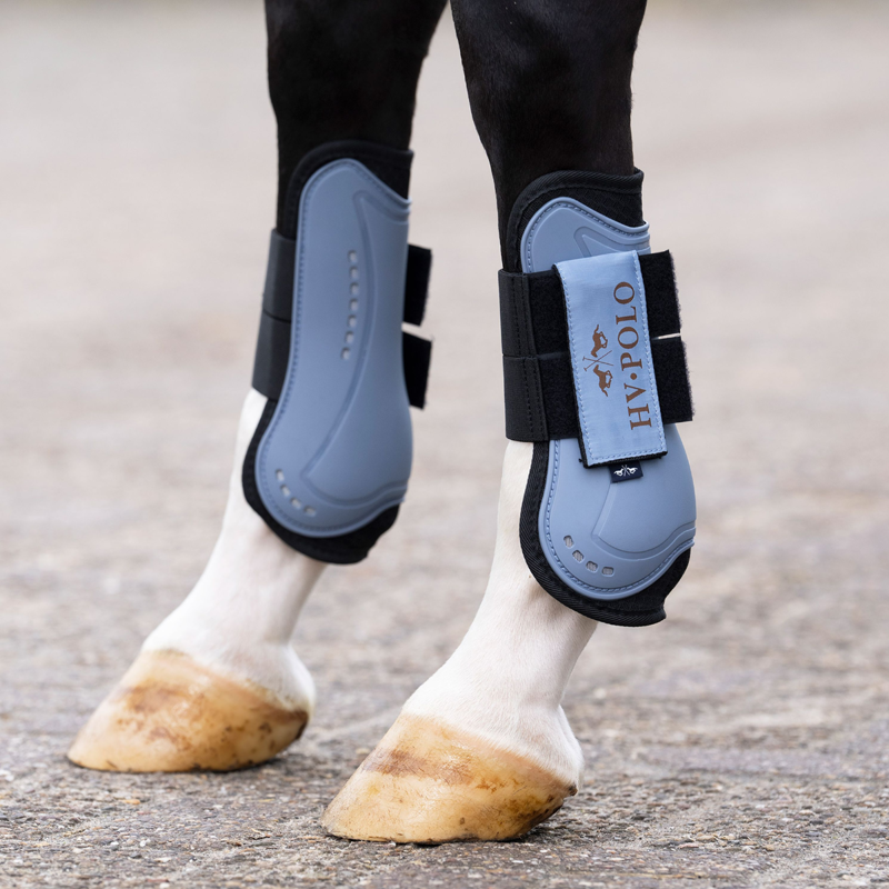 HV Polo Classic Tendon and Fetlock Boot Set - Dark Mist Blue-3