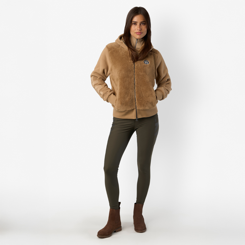 HV Polo Ladies Femmy Full Grip Riding Breeches - Forest Green-5
