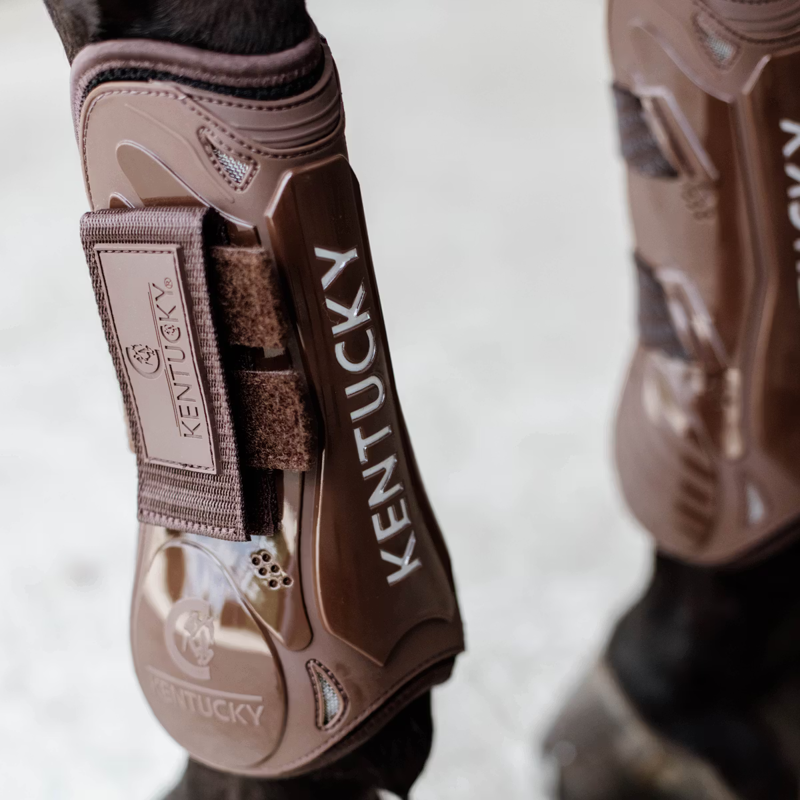 Kentucky Velcro Tendon Boots - Brown-4