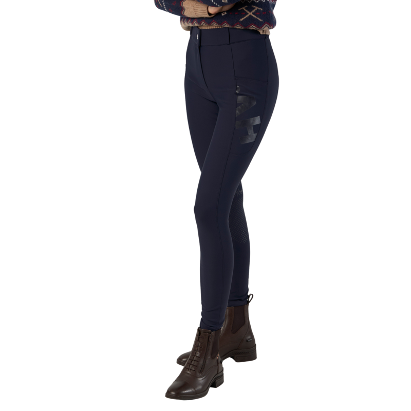 HV Polo Ladies Femmy Full Grip Riding Breeches - Navy-3