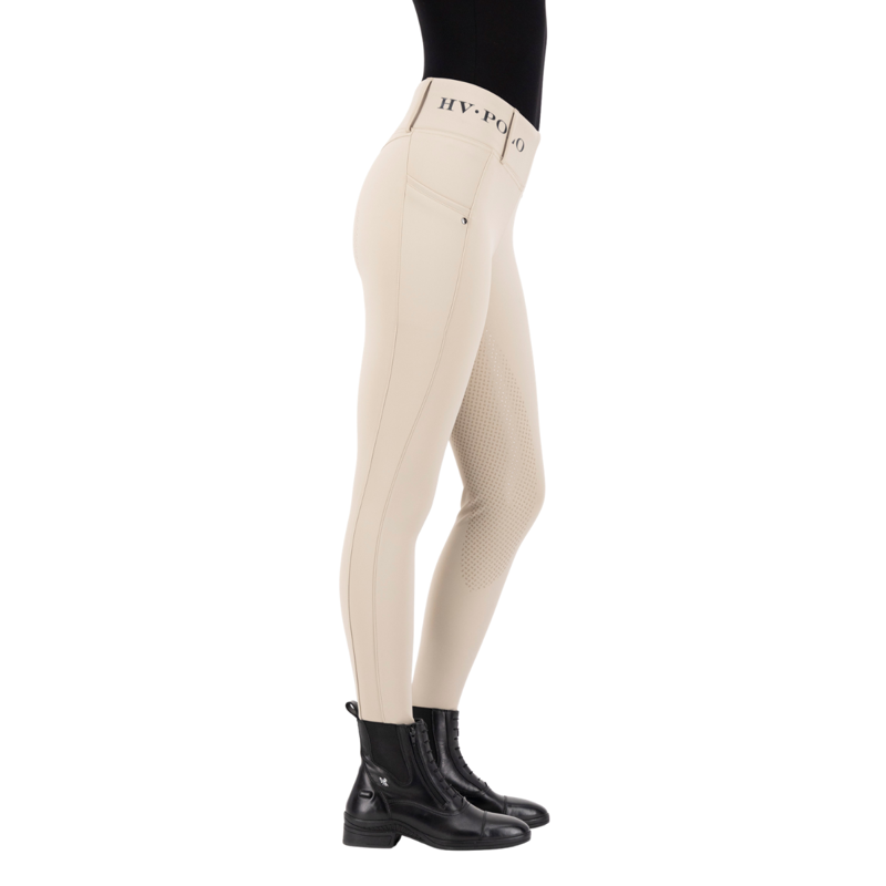 HV Polo Ladies Favourite Full Grip Riding Tights - Walnut-3