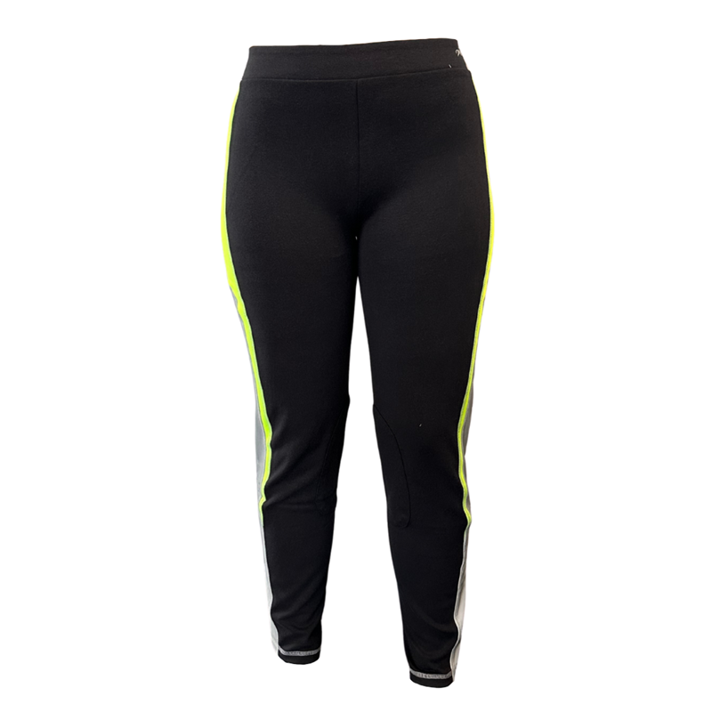 Harry Hall Junior Hi Viz Pull on Jodhpurs - Yellow-1