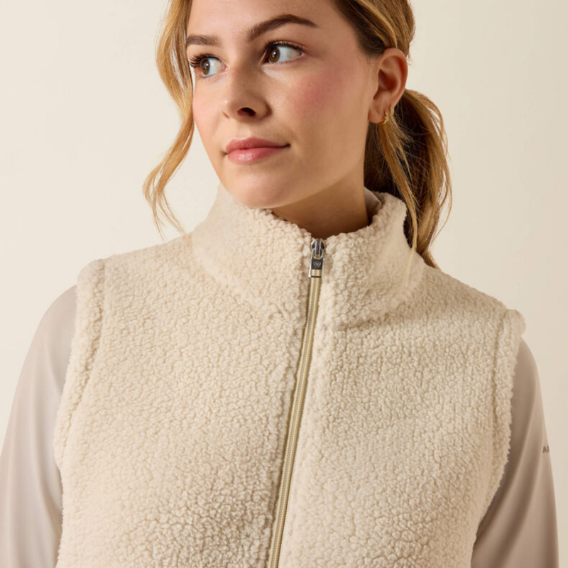 Ariat Youth Laviolette Full Zip Vest -Almond Milk-2