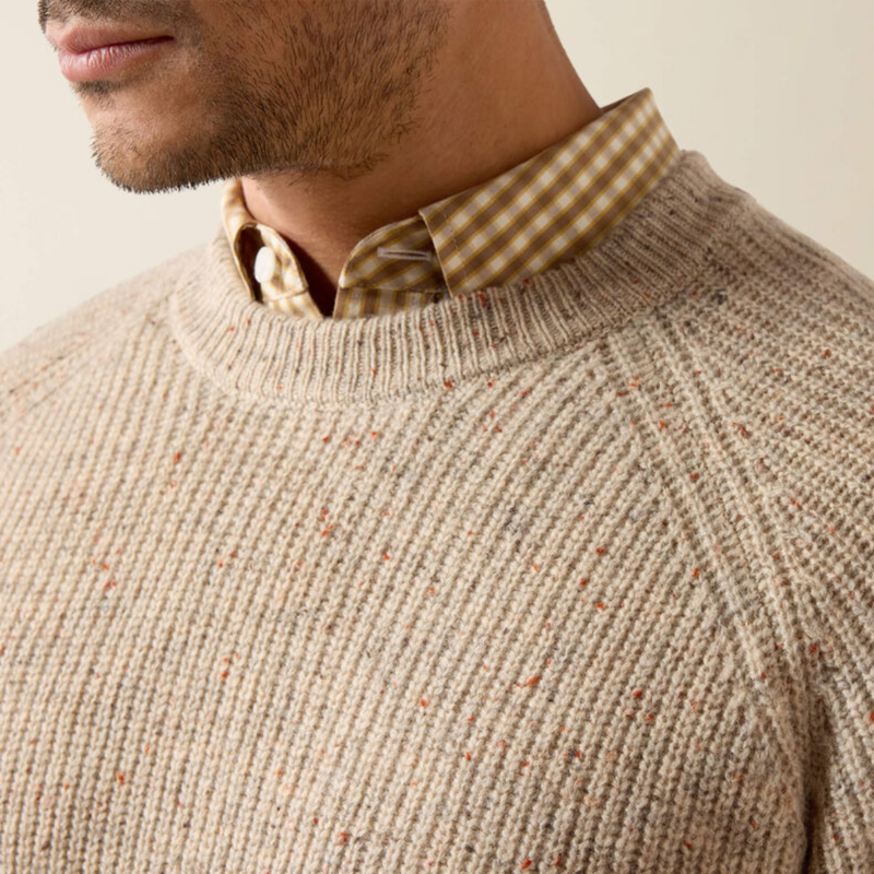 Ariat Men's Heddon Sweater - Oatmeal Heather-3