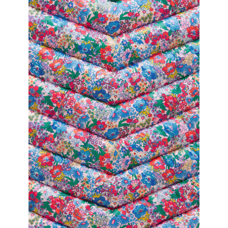 Joules Girls' Crofton Showerproof Gilet - Pink Ditsy-4