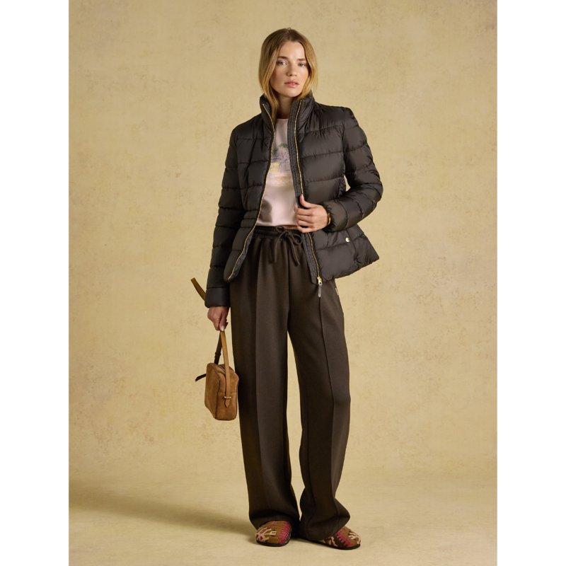 Joules Ladies Paddock Showerproof Padded Coat - Brown-3