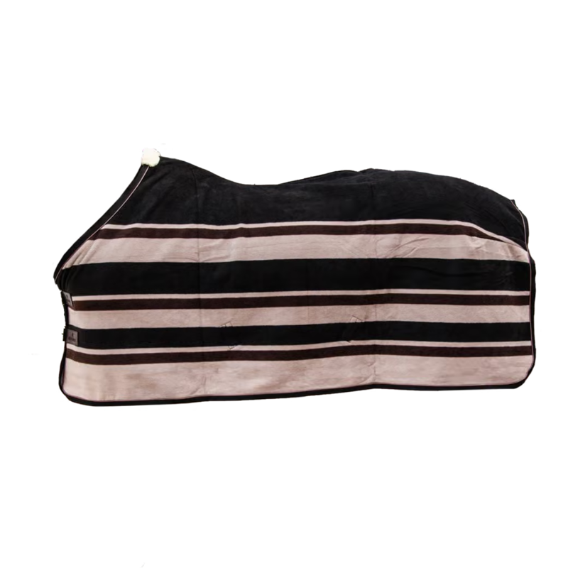 Kentucky Heavy Stripes Fleece Rug - Brown/Beige-4