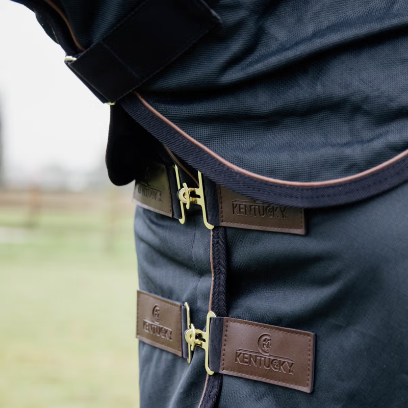 Kentucky Classic Waterproof Combo Fly Rug - Navy-2