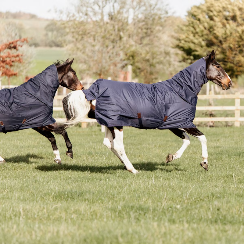 Kentucky Quick Dry Fleece Lined All Weather 150g Turnout Rug - Navy-4
