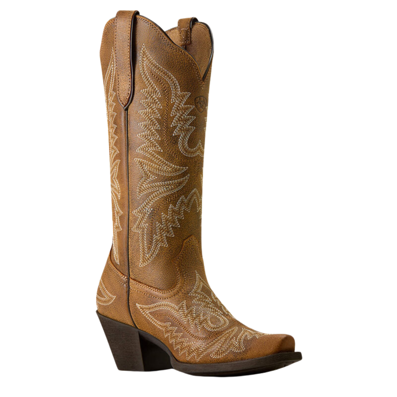 Ariat Women's Round Up Collins D Toe Western Boot - Brown Bomber-2