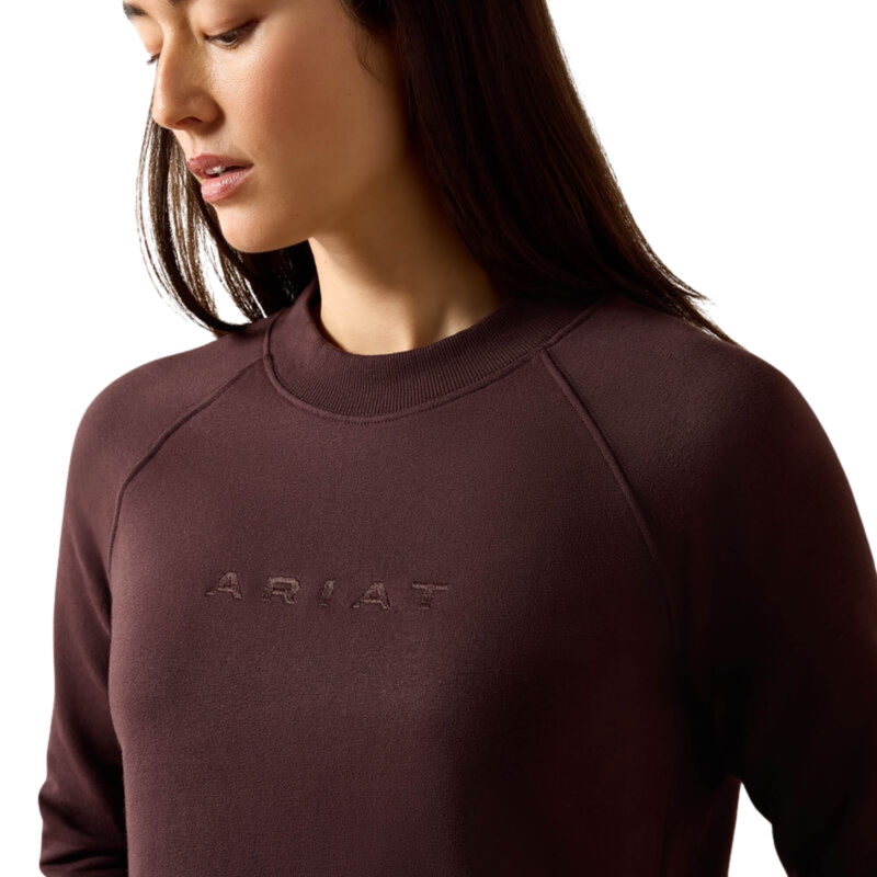 Ariat Women's Martine Sweatshirt - Chocolate Plum-2