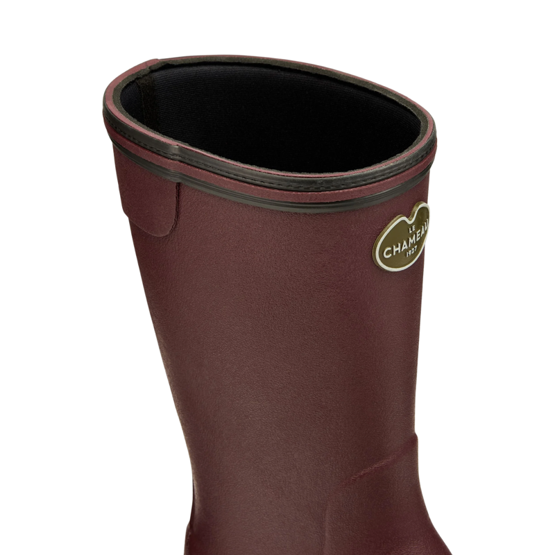 Le Chameau Women's Giverny Neoprene Lined Bottillon - Cherry-3