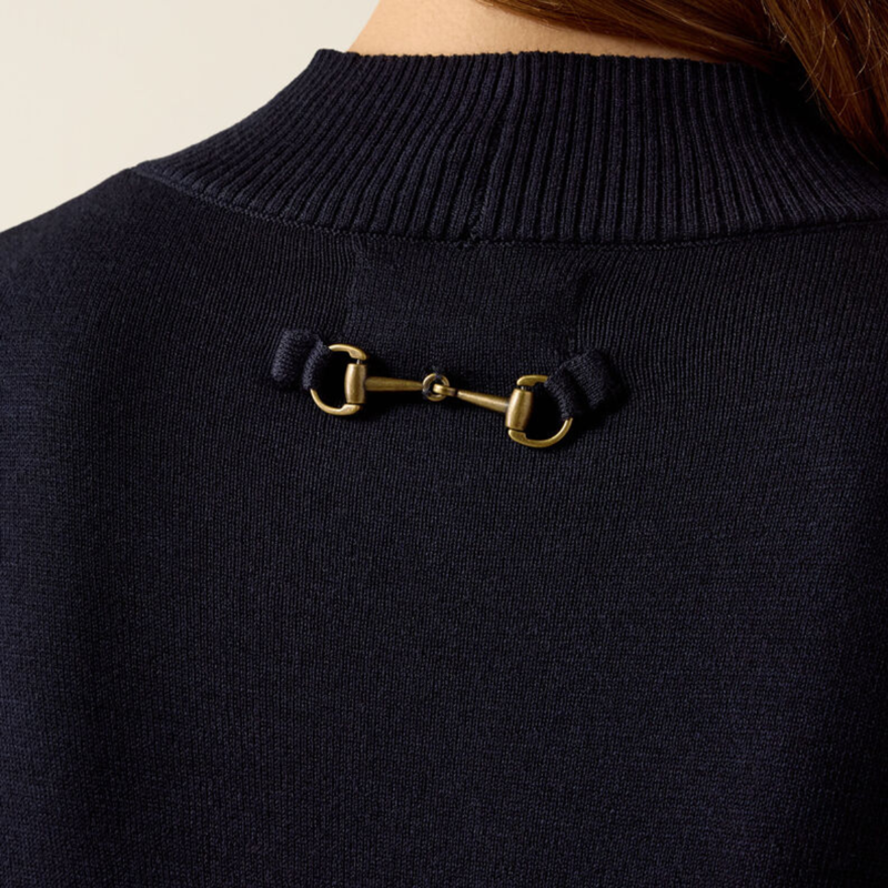 Ariat Women's Coney Sweater - Show Navy-4