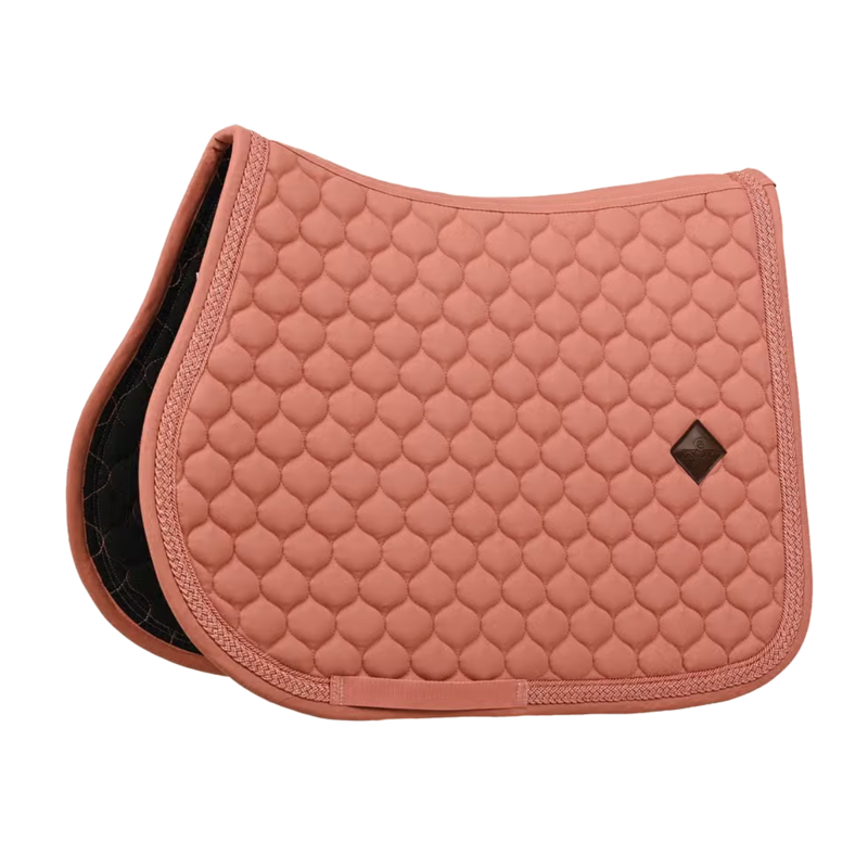 Kentucky Classic Onion Plaited Glitter Rope Jumping Saddlepad Full - Old Rose-5