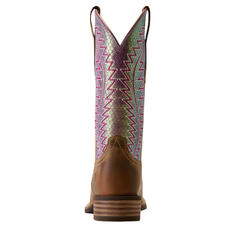 Ariat Women's Monte Vista Wide Square Toe Western Boot - Autumn Tan-4