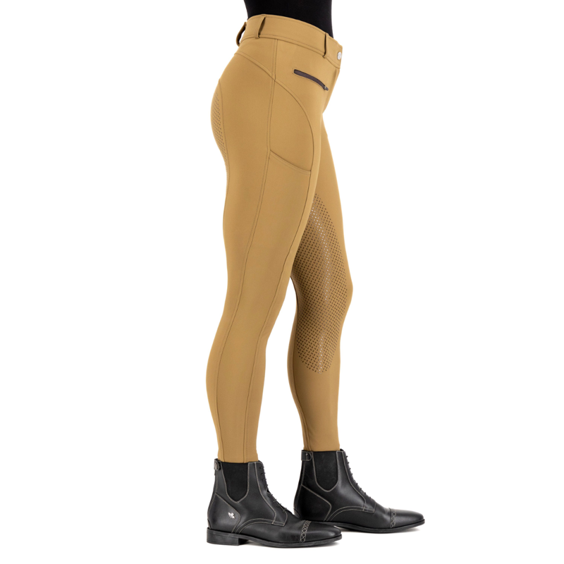 HV Polo Ladies Favourite Sporty Full Grip Breeches - Straw-5