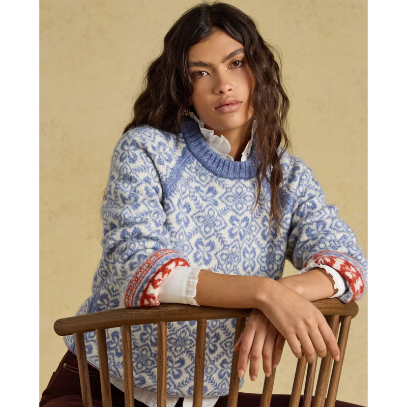 Joules Ladies Addison Jumper - Blue-2