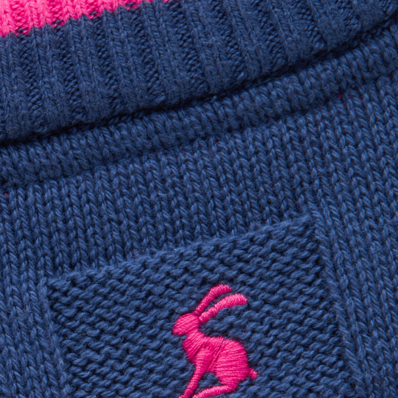 Joules Girls' Geegee Knit Jumper - Navy Horse-4