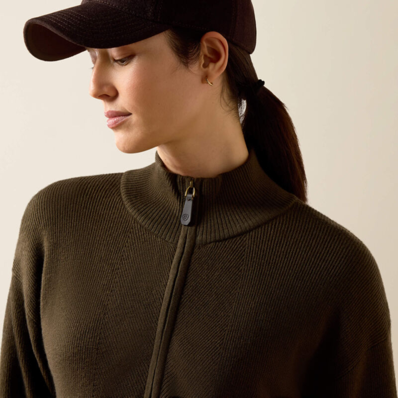 Ariat Women's Foxleigh 1/2 Zip Sweater - Earth-3