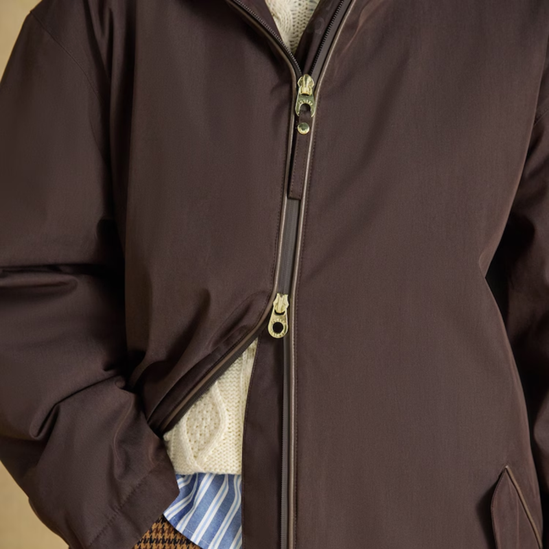 Joules Ladies Coverall Coat - Chocolate Brown-4