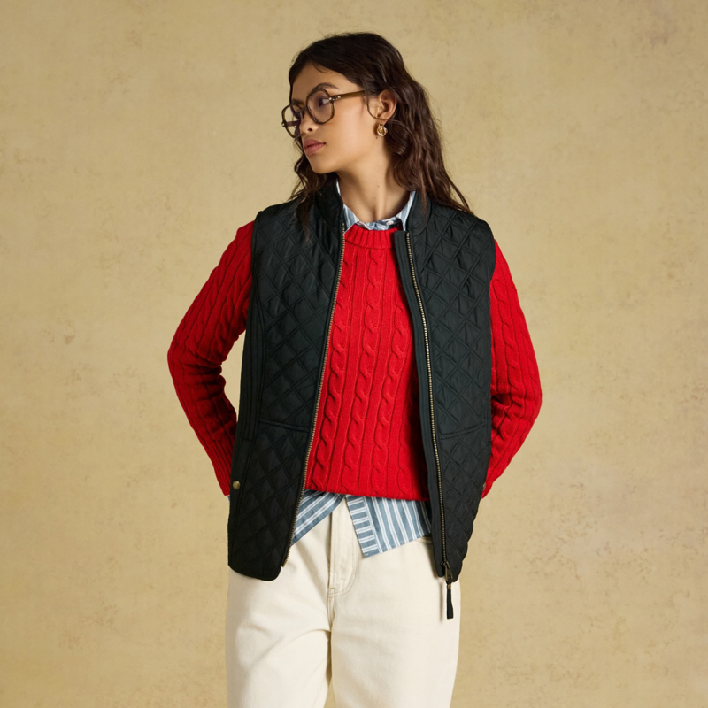 Joules Ladies Minx Gilet - Black-1