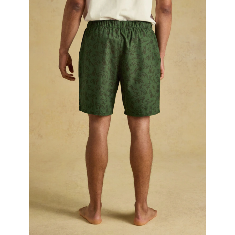 Joules Men's Dozer Short Pyjamas Set - Green/Ecru-3