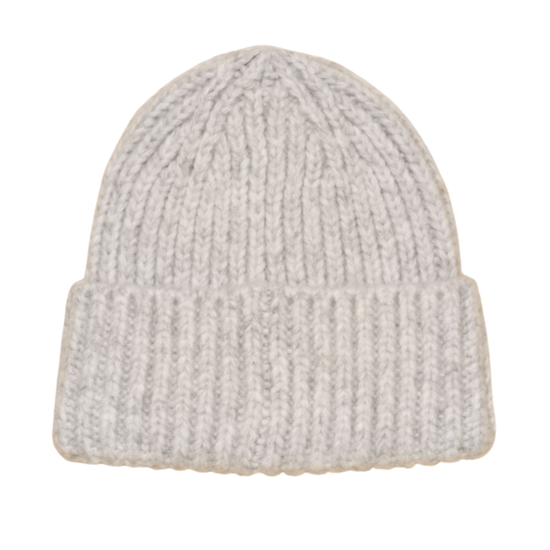 Joules Ladies Chunky Beanie Hat - Grey-4